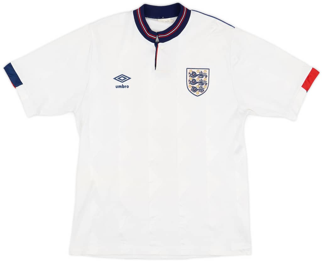 1987-90 England Home Shirt - 8/10 - (S)