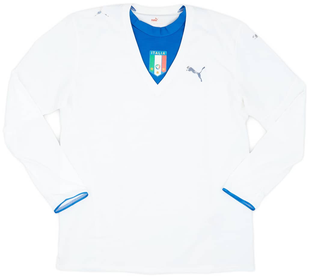 2006 Italy Away L/S Shirt - 5/10 - (XL)