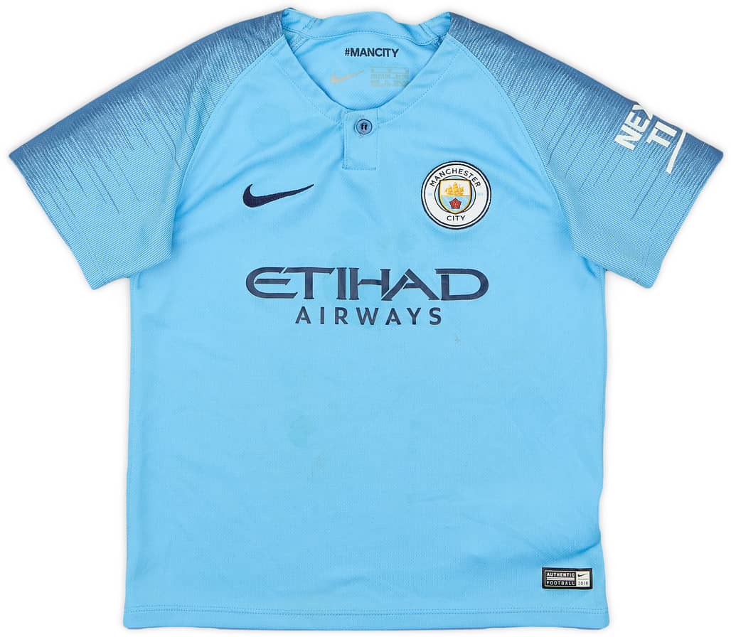 2018-19 Manchester City Home Shirt - 6/10 - (5-6 Years)