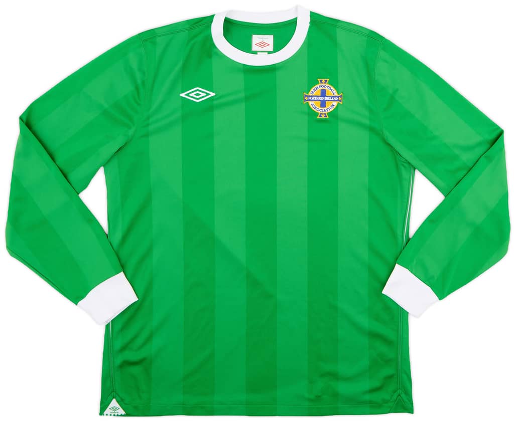 2010-12 Northern Ireland Home L/S Shirt - 8/10 - (L)