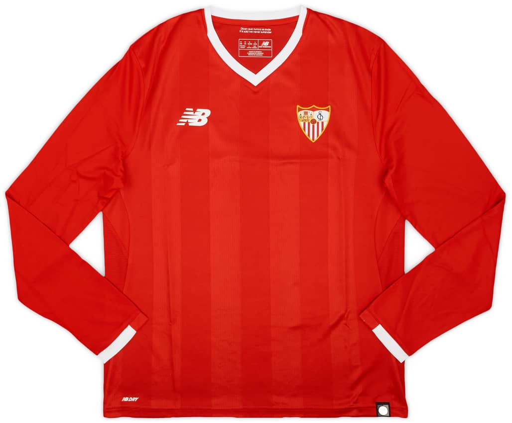 2017-18 Sevilla Away L/S Shirt - 10/10 - (M)
