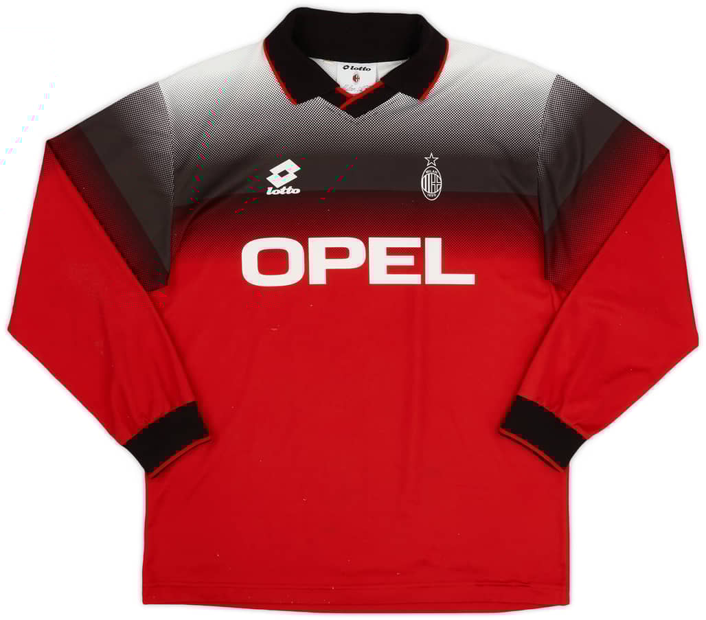 1996-97 AC Milan Lotto Training L/S Shirt - 8/10 - (XL)