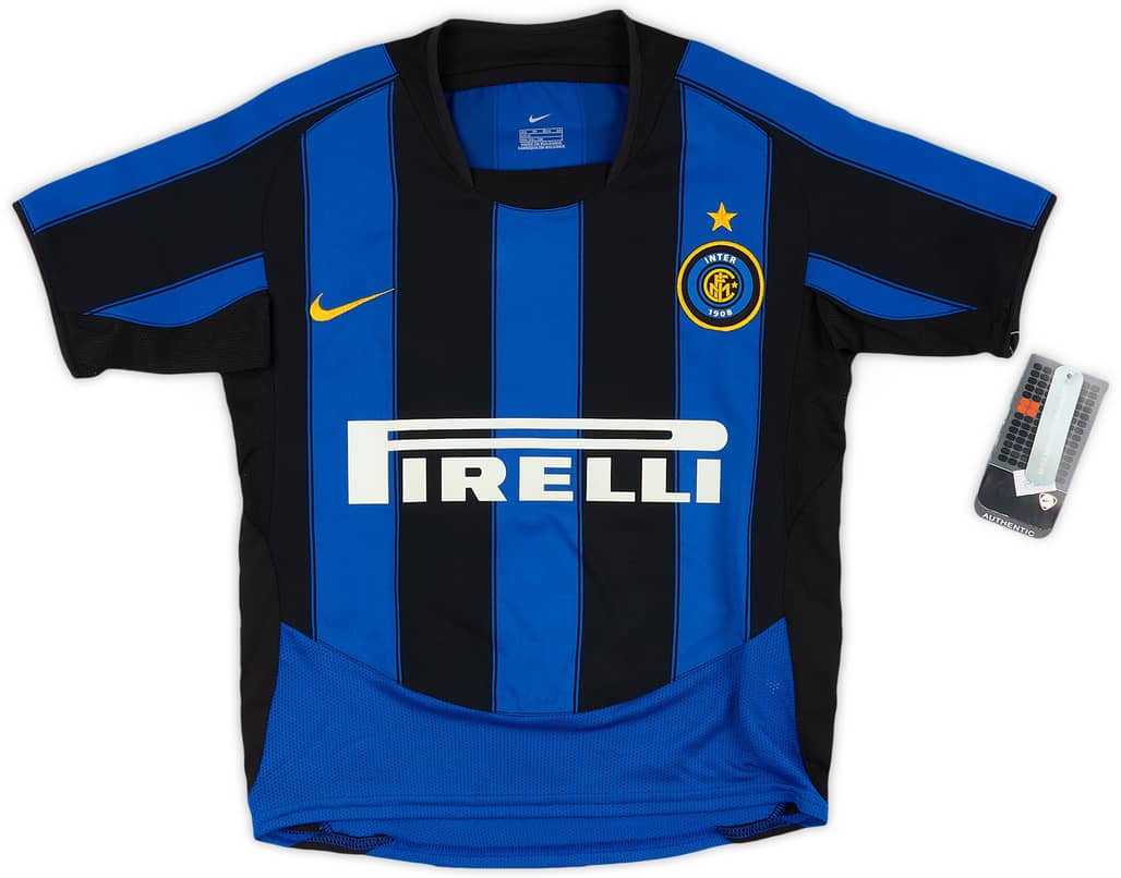 2003-04 Inter Milan Home Shirt (XS.Boys)