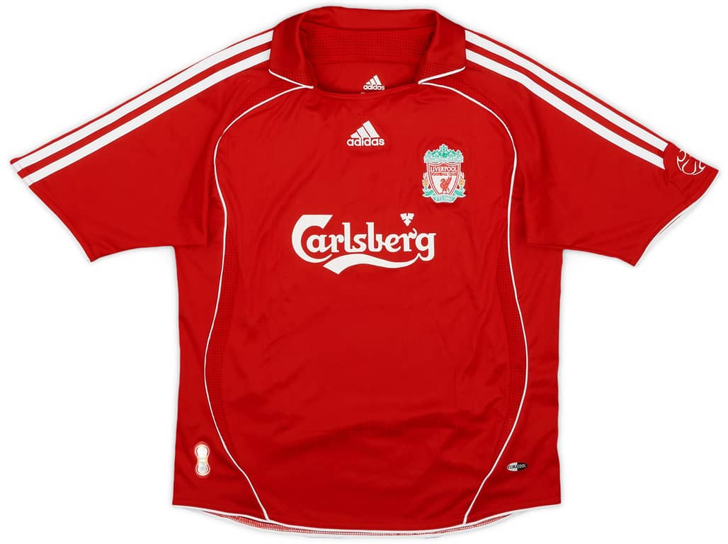2006-08 Liverpool Home Shirt - 9/10 - (M.Boys)