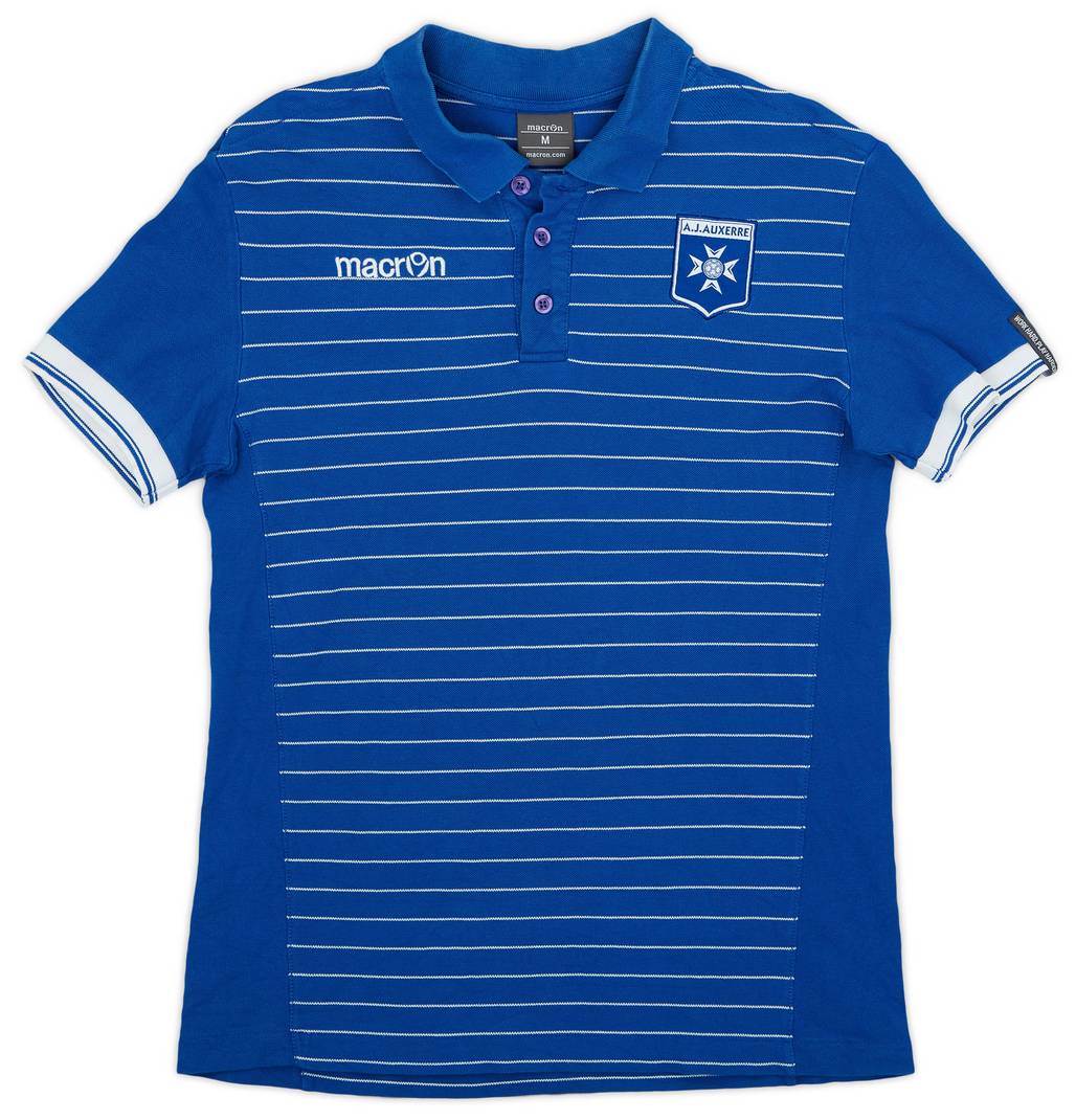 2017-18 Auxerre Macron Polo Shirt - 8/10 - (M)
