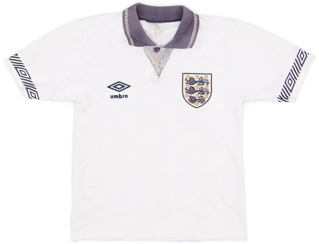1990-92 England Home Shirt - 6/10 - (S.Boys)