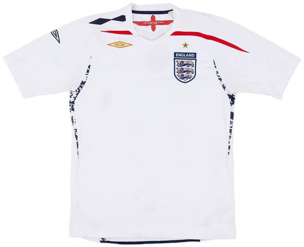 2007-09 England Home Shirt - 5/10 - (M)
