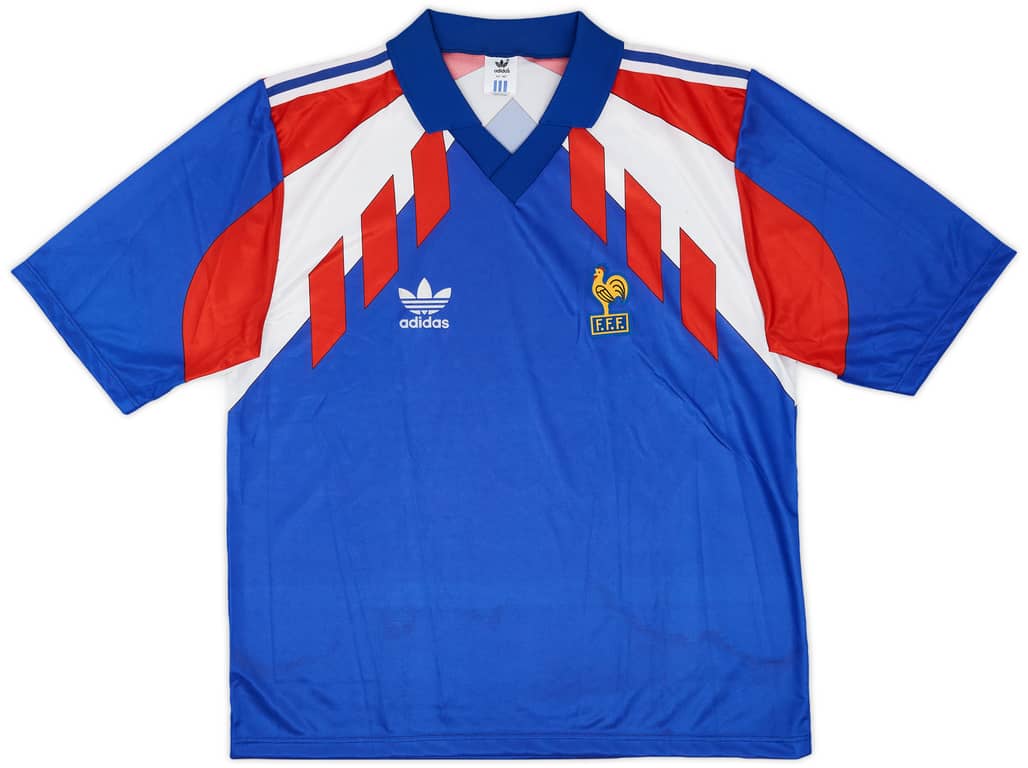 1990-92 France Home Shirt - 8/10 - (L/XL)