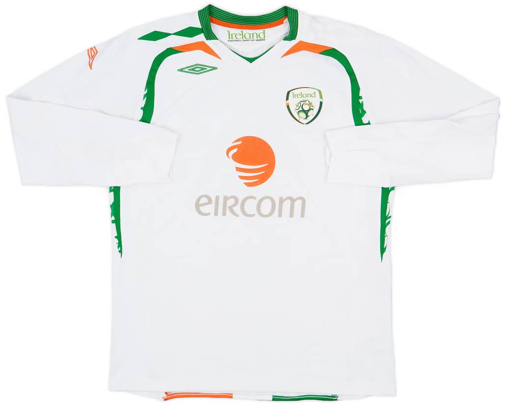 2008-10 Ireland Away L/S Shirt - 8/10 - (L)