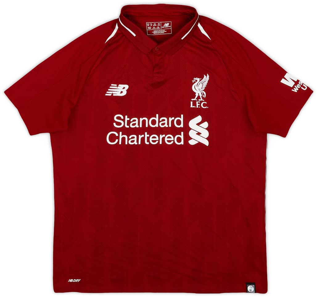 2018-19 Liverpool Home Shirt - 9/10 - (XL.Boys)