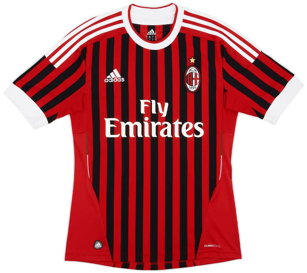 2011-12 AC Milan Home Shirt - 8/10 - (S)