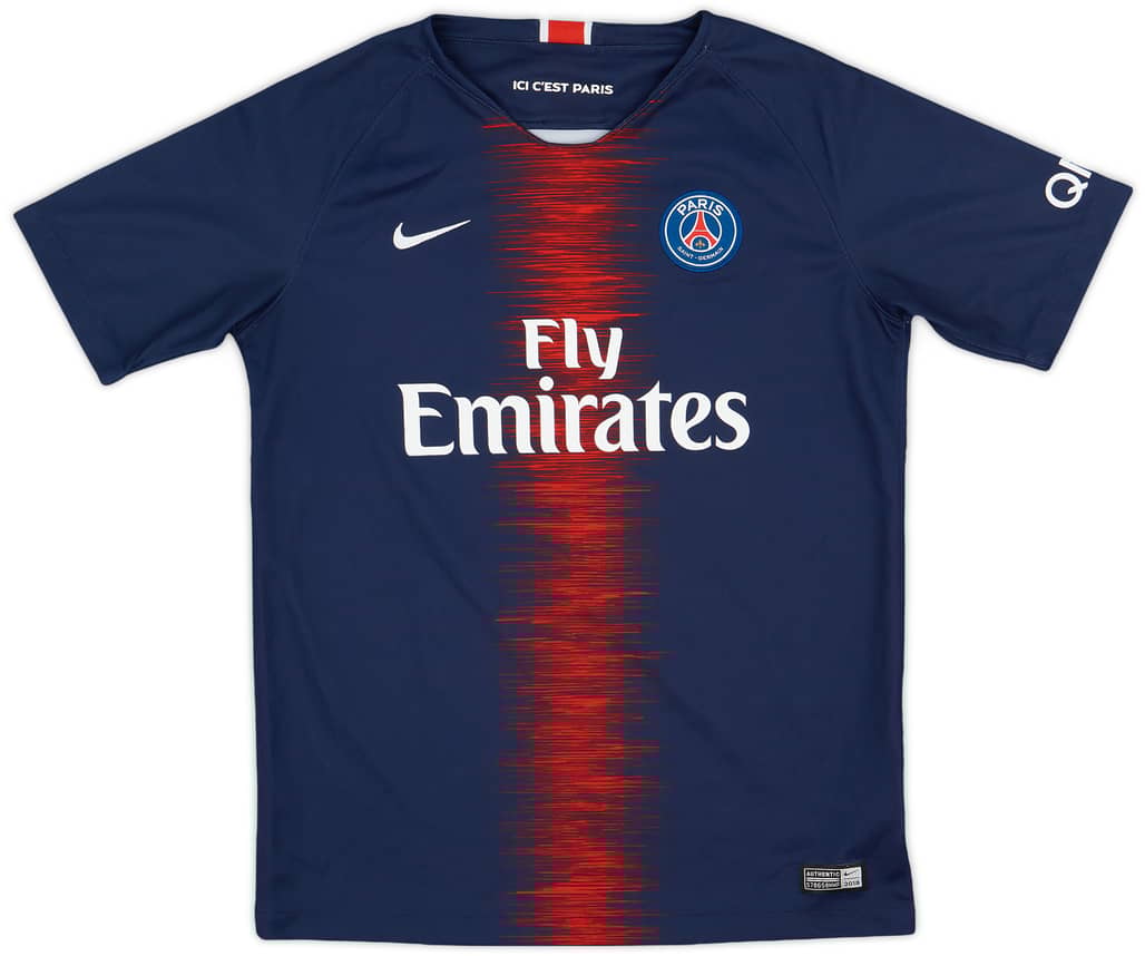 2018-19 Paris Saint-Germain Home Shirt - 9/10 - (XL.Boys)
