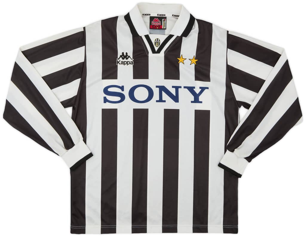 1995-97 Juventus Home L/S Shirt - 7/10 - (S)