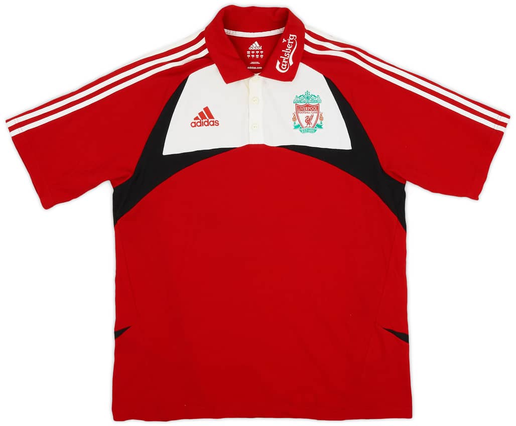 2007-08 Liverpool adidas Polo Shirt - 7/10 - (L/XL)