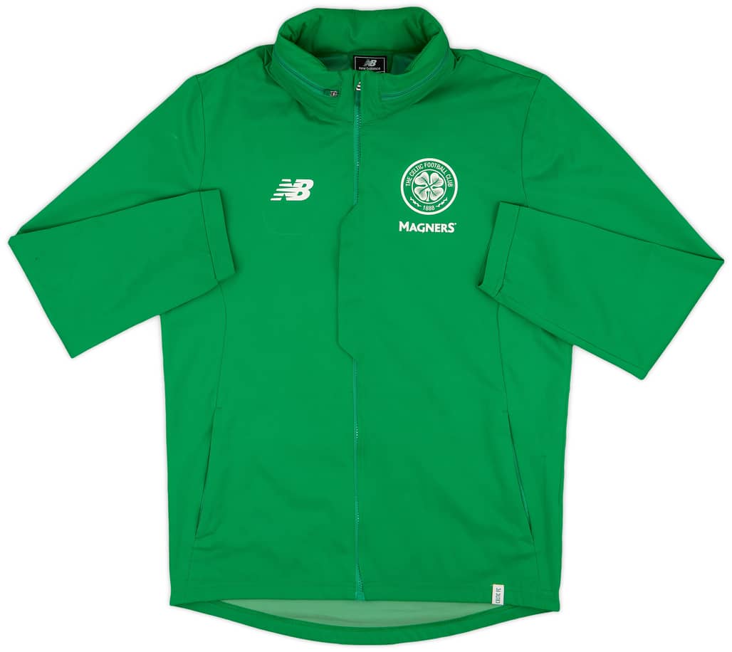 2017-18 Celtic New Balance Hooded Rain Jacket - 10/10 - (M)
