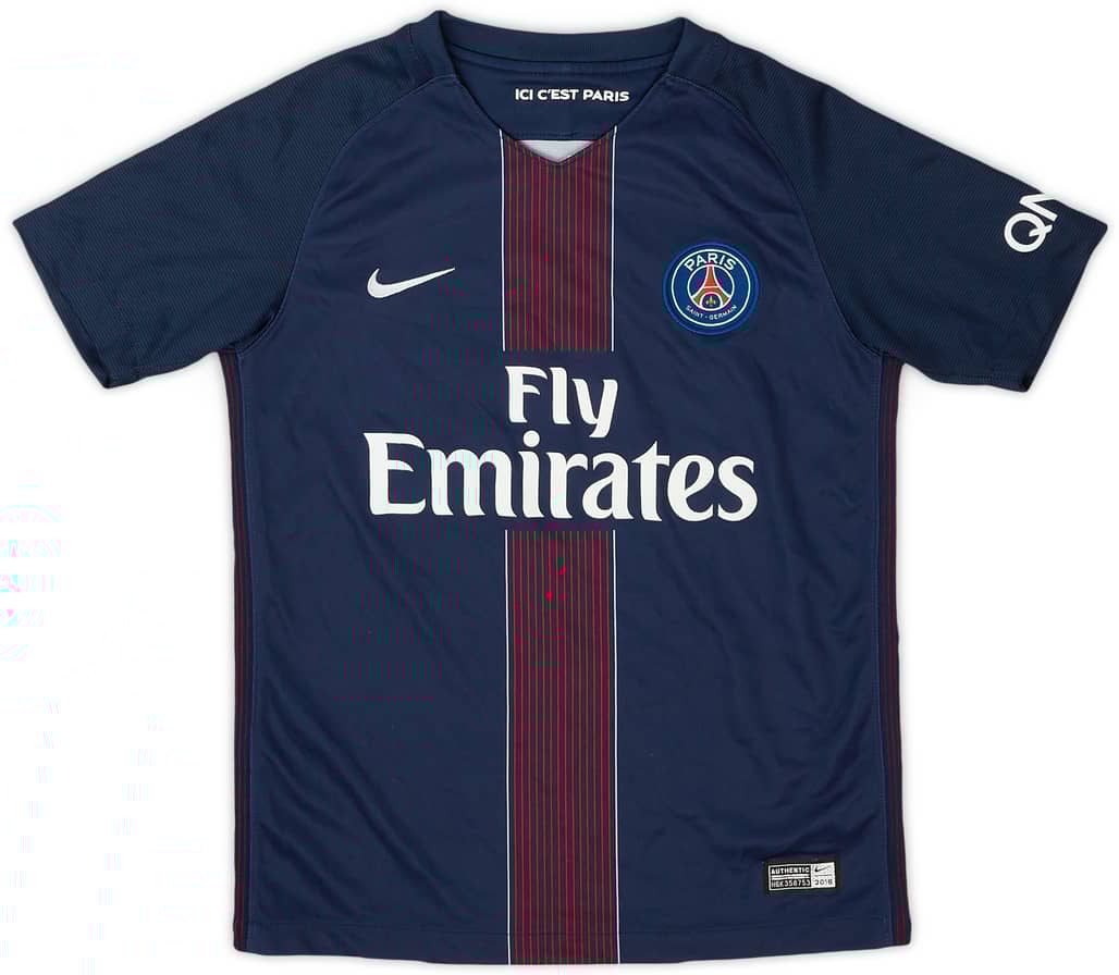 2017-18 Paris Saint-Germain Home Shirt - 9/10 - (M.Boys)
