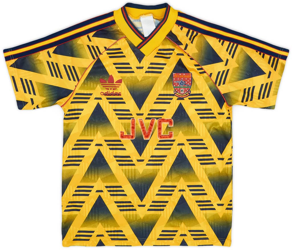 1991-93 Arsenal Away Shirt - 7/10 - (M.Boys)