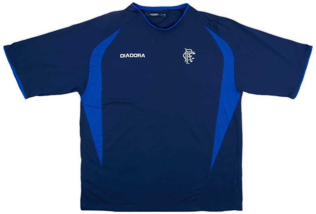 2003-04 Rangers Diadora Training Shirt - 9/10 - (XXL)
