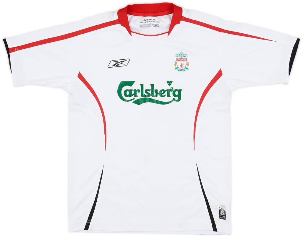 2005-06 Liverpool Away Shirt - 5/10 - (L.Boys)