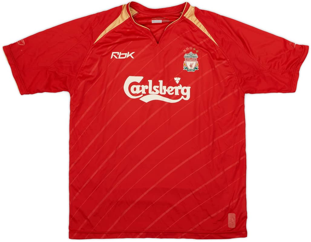 2005-06 Liverpool CL Home Shirt - 5/10 - (L)