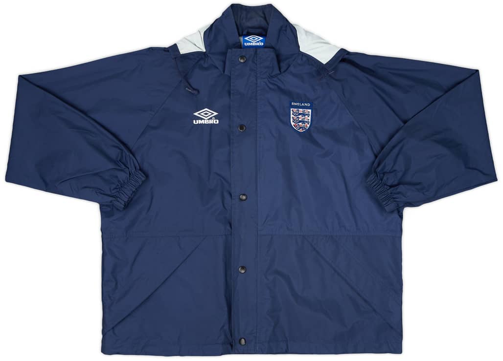 2000-02 England Umbro Hooded Rain Jacket - 8/10 - (S)