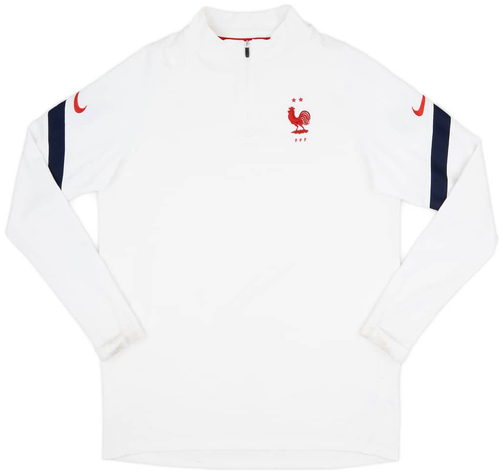 2020-21 France Nike 1/4 Zip Training Top - 8/10 - (L)