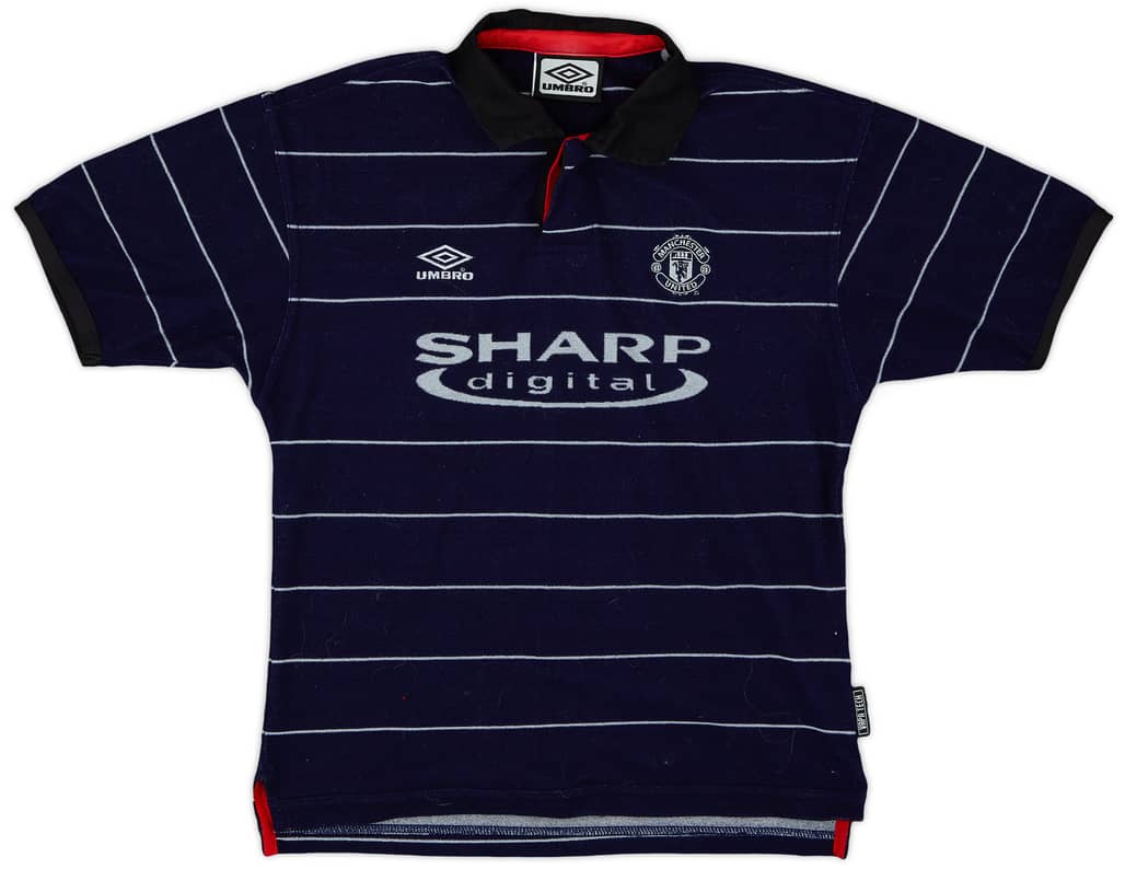 1999-00 Manchester United Away Shirt - 9/10 - (S.Boys)