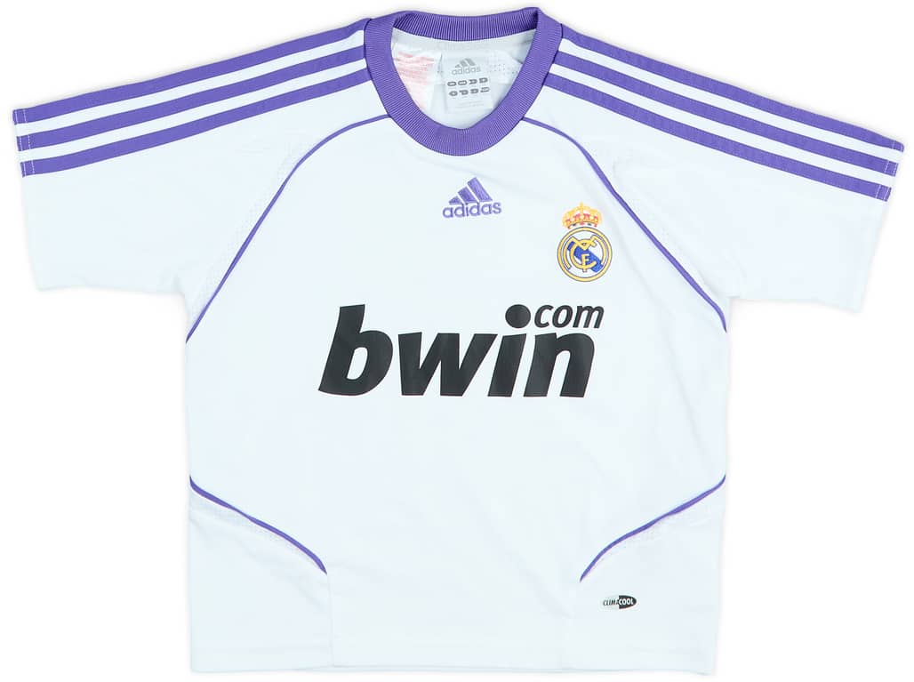 2007-08 Real Madrid Home Shirt - 6/10 - (5-6 Years)