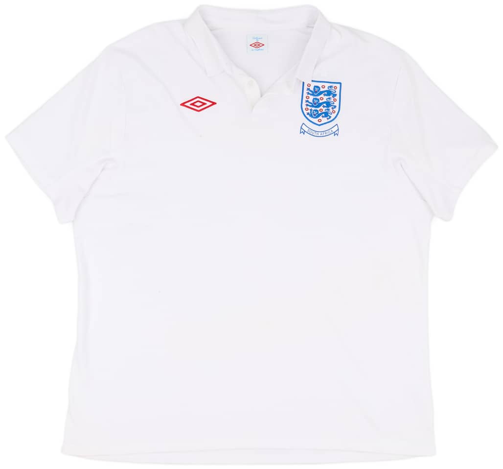 2009-10 England 'South Africa' Home Shirt - 7/10 - (3XL)
