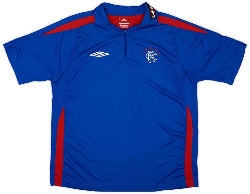 2009-10 Rangers Umbro 1/4 Zip Training Polo Shirt - 7/10 - (L)