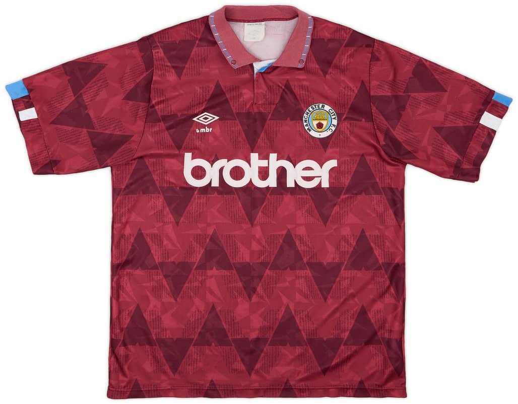 1990-92 Manchester City Away Shirt - 5/10 - (L)