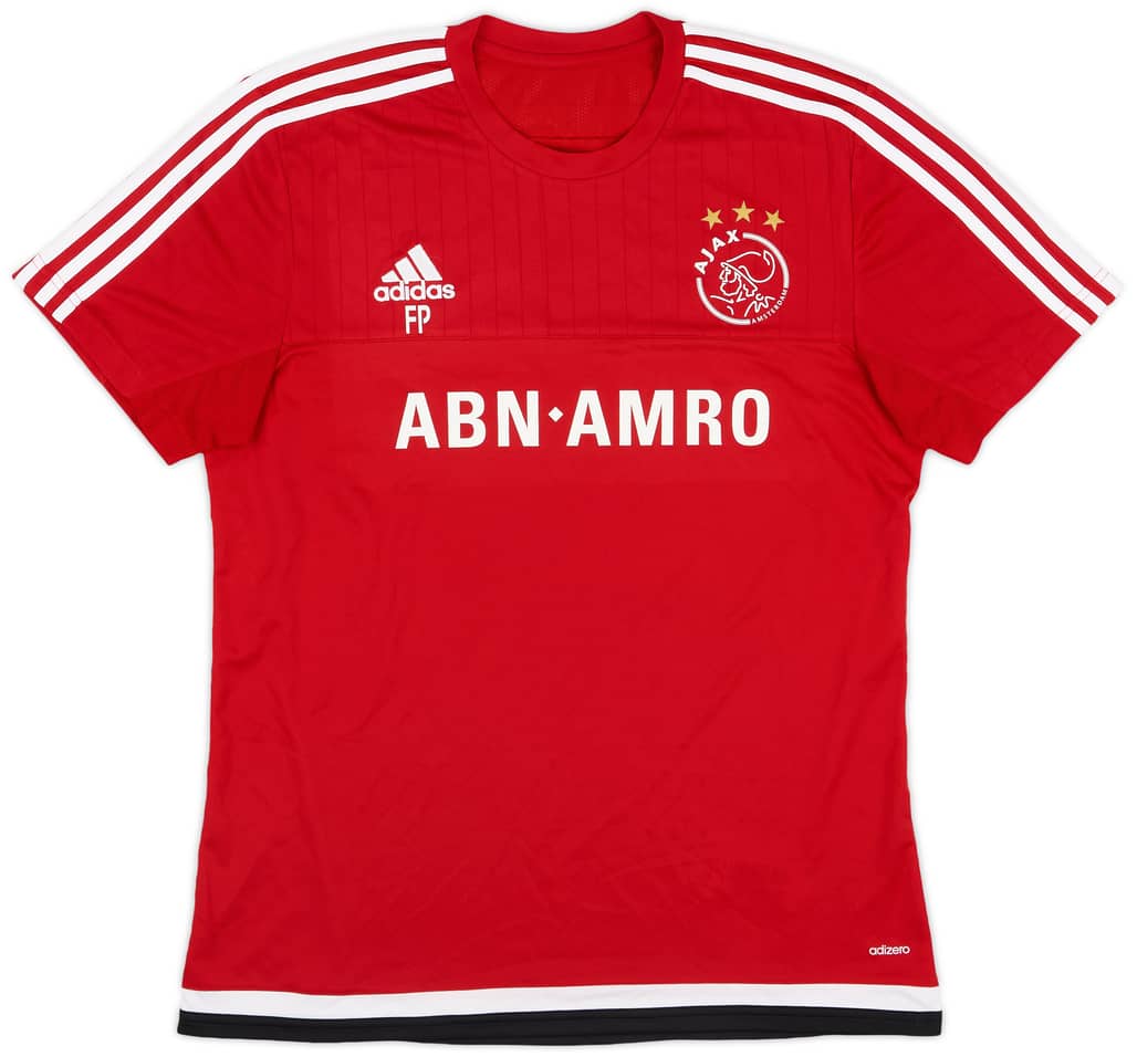 2015-16 Ajax Staff Issue adizero Training Shirt 'FP' - 9/10 - (L)