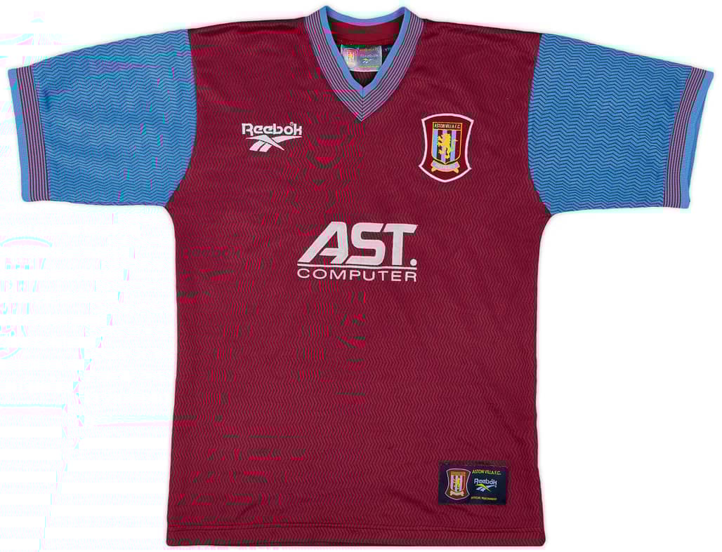 1997-98 Aston Villa Home Shirt - 8/10 - (Y)
