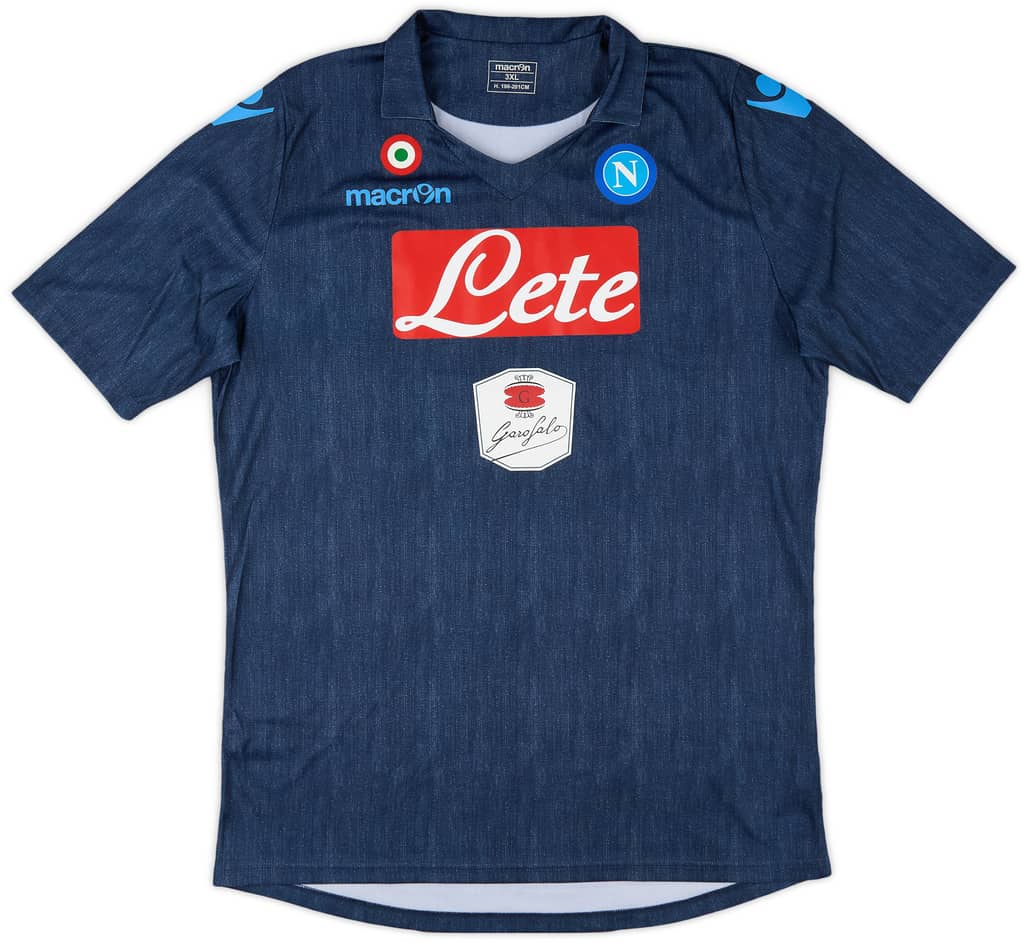 2014-15 Napoli Away Shirt - 9/10 - (3XL)