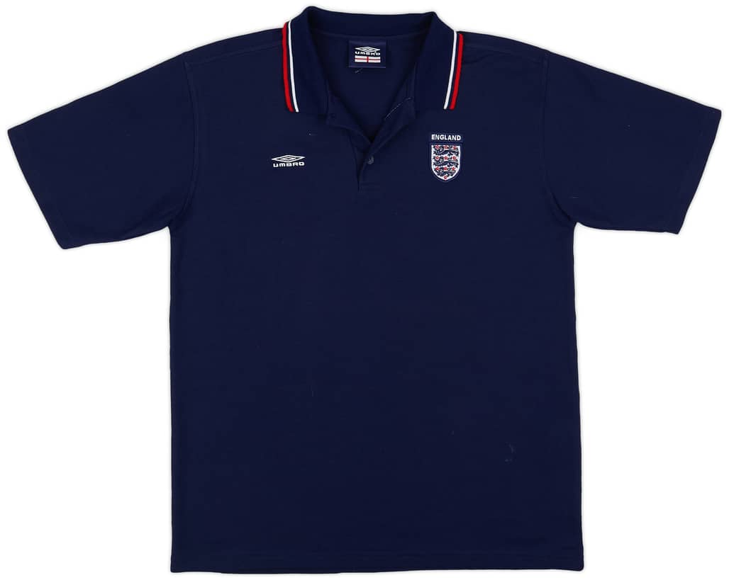 1999-00 England Umbro Polo Shirt - 8/10 - (XL)