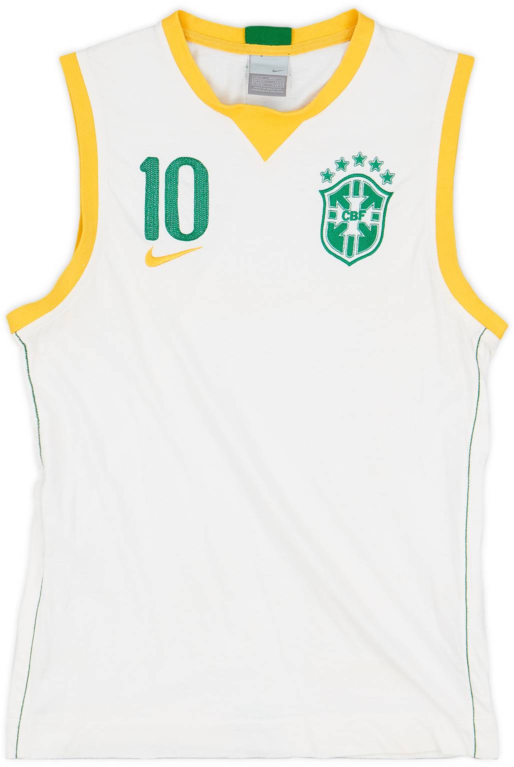 2006 Brazil Nike Training Vest #10 - 9/10 - (M)