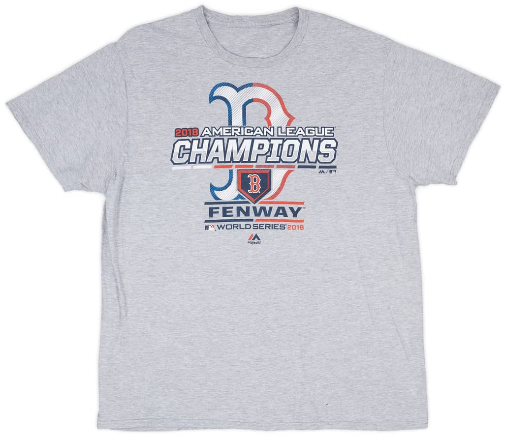 2018 Boston Red Sox American League Champions Majestic Tee - 5/10 - (XL)