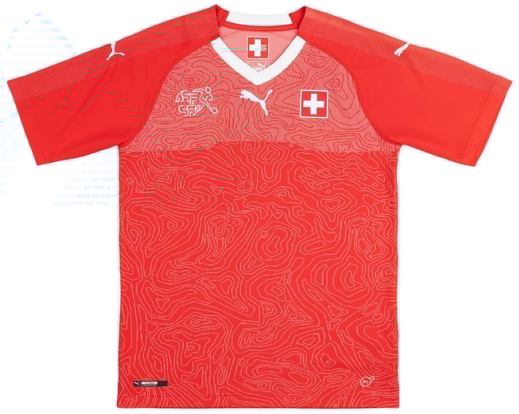 2018-20 Switzerland Home Shirt - 8/10 - (S)