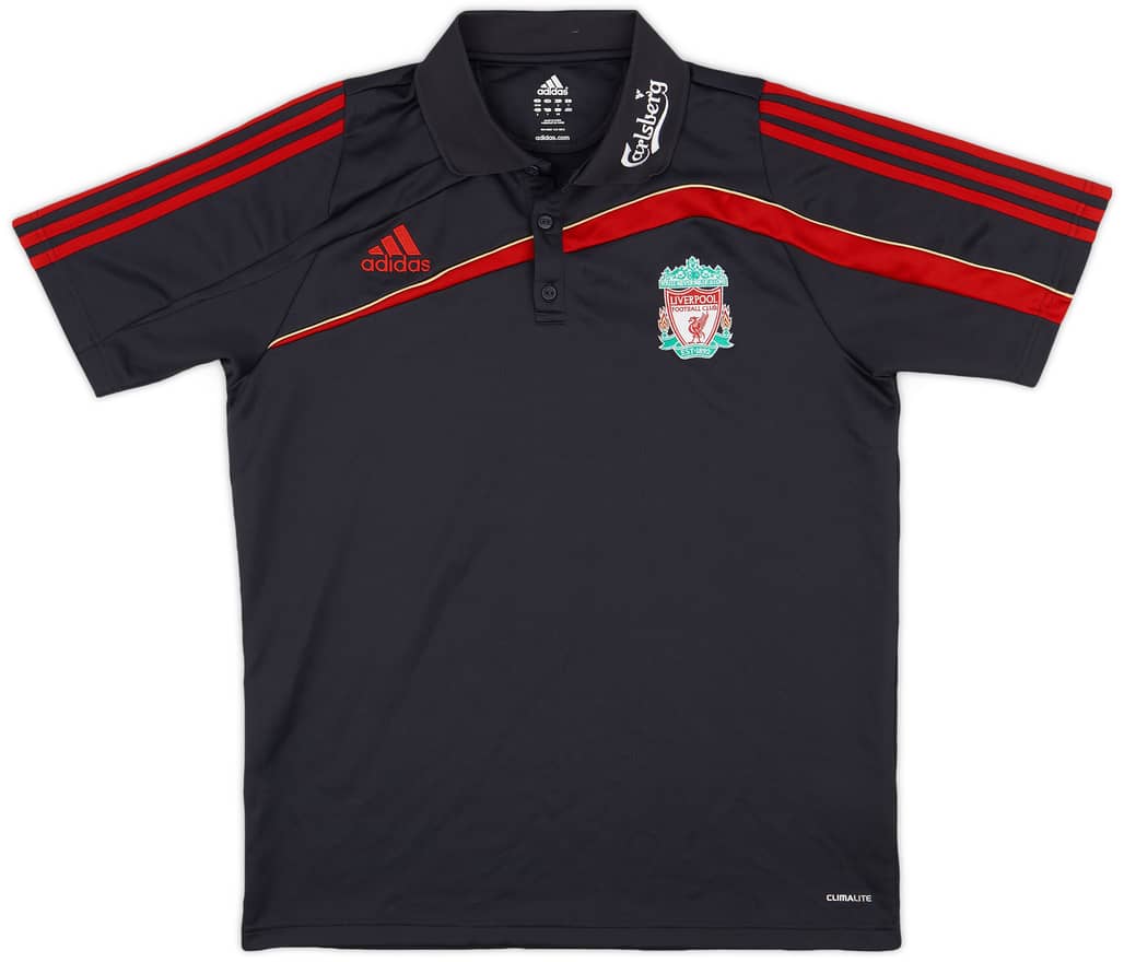 2009-10 Liverpool adidas Polo Shirt - 7/10 - (L)