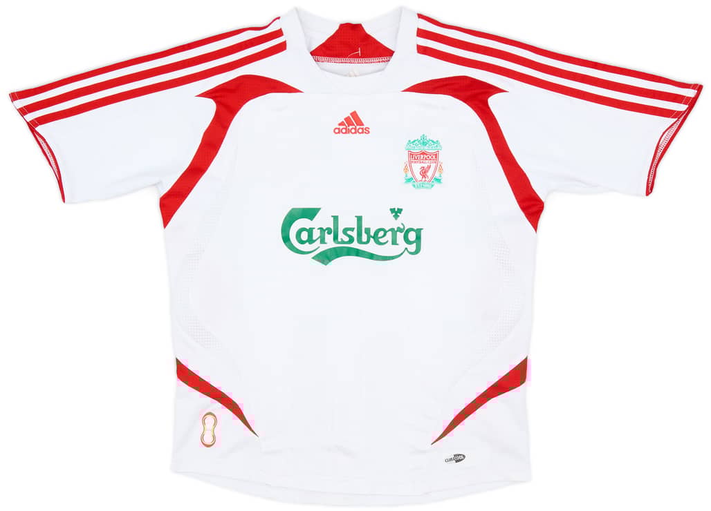 2007-08 Liverpool Away Shirt - 8/10 - (S.Boys)