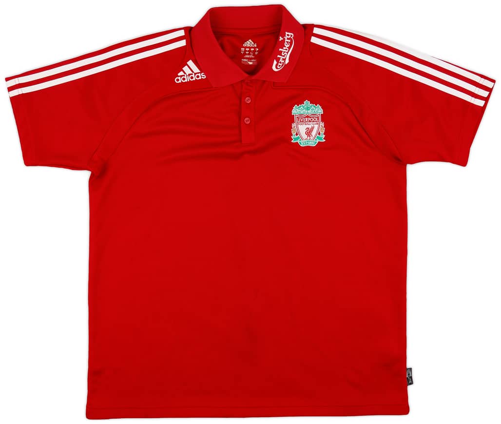2008-09 Liverpool adidas Polo Shirt - 8/10 - (XL)