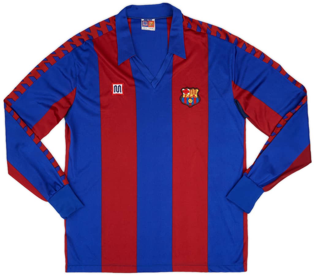 1984-89 Barcelona Home L/S Shirt - 9/10 - (XL)