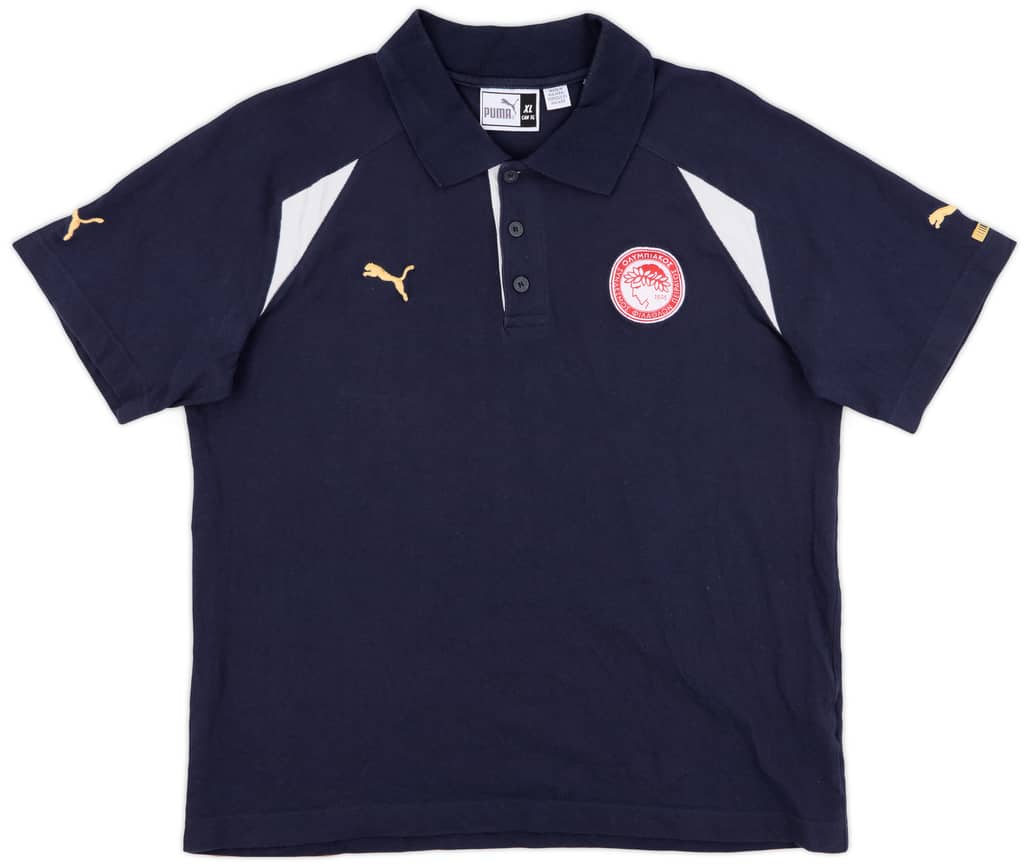 2000s Olympiakos Puma Polo Shirt - 8/10 - (XL)