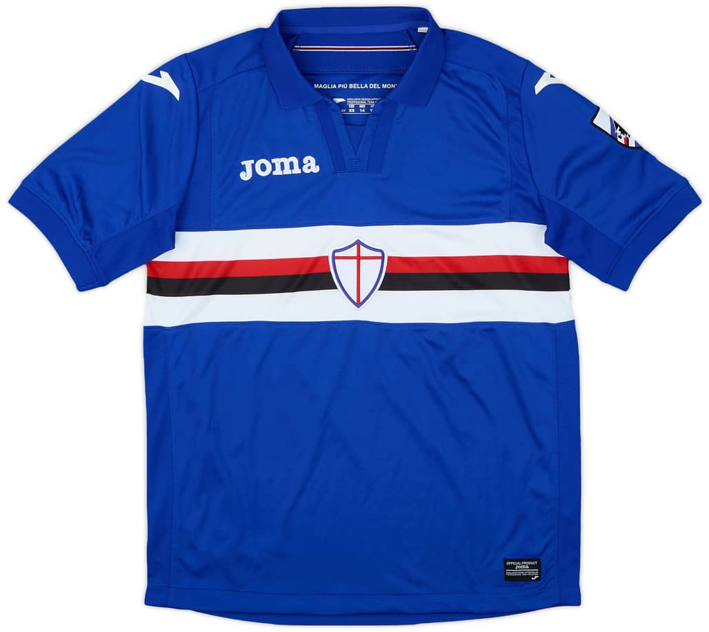 2017-18 Sampdoria Home Shirt - 8/10 - (XS)
