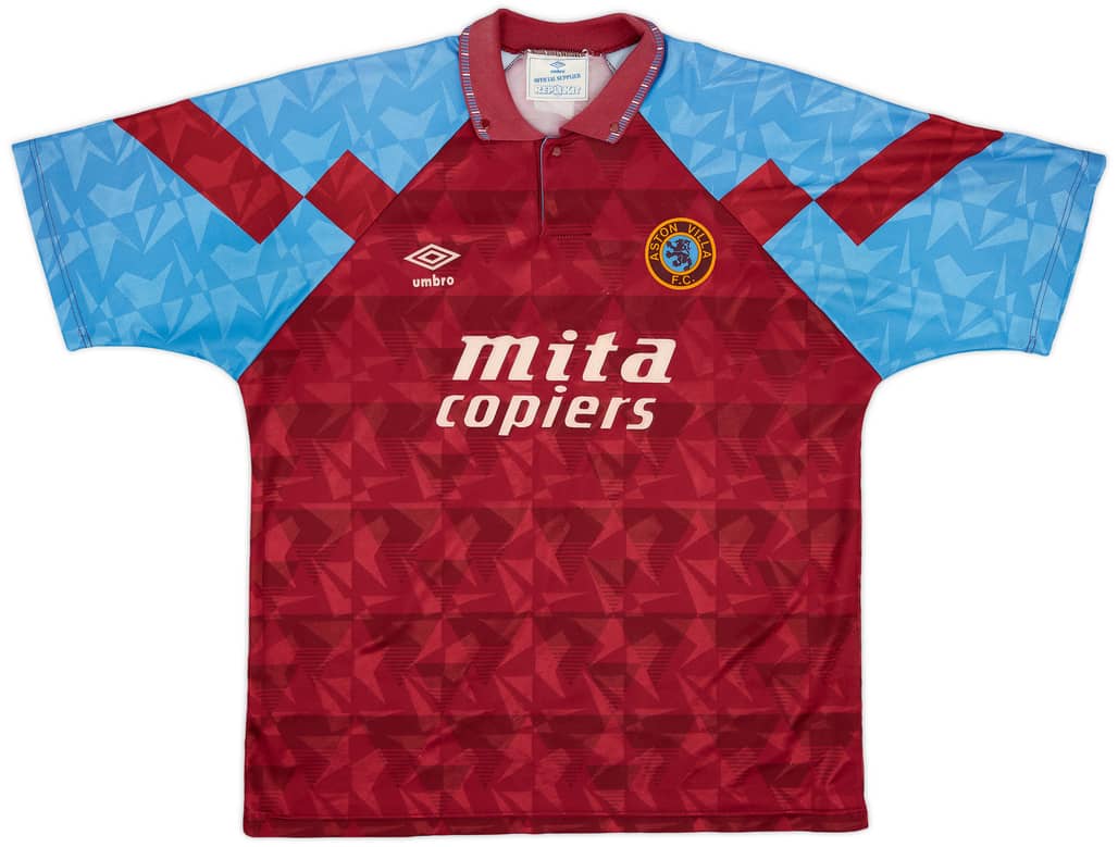 1990-92 Aston Villa Home Shirt - 8/10 - (XL)