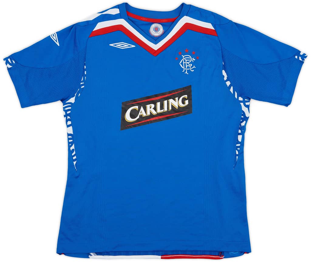 2007-08 Rangers Home Shirt - 8/10 - (XL.Boys)