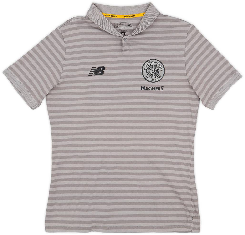 2017-18 Celtic New Balance Polo Shirt - 8/10 - (M)