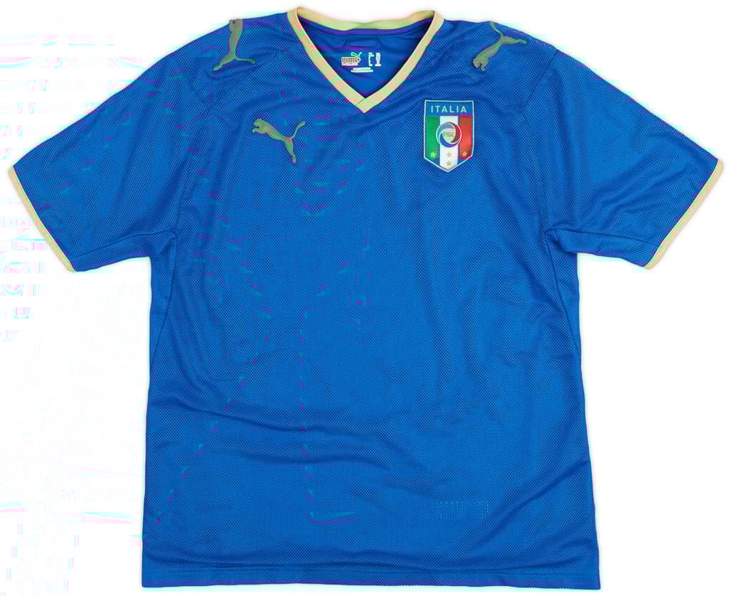 2007-08 Italy Home Shirt - 8/10 - (XL.Boys)