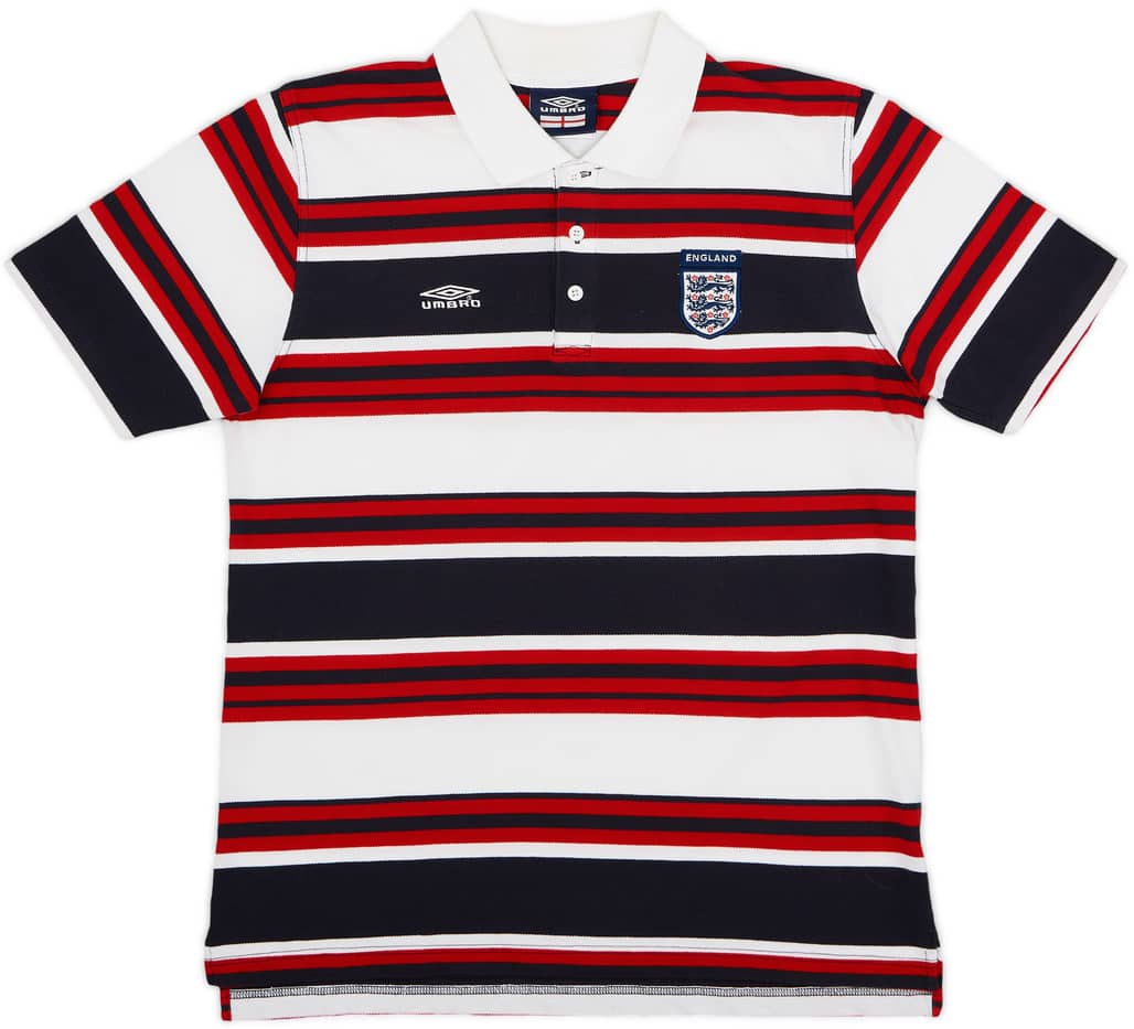 2001-02 England Umbro Polo Shirt - 8/10 - (L)