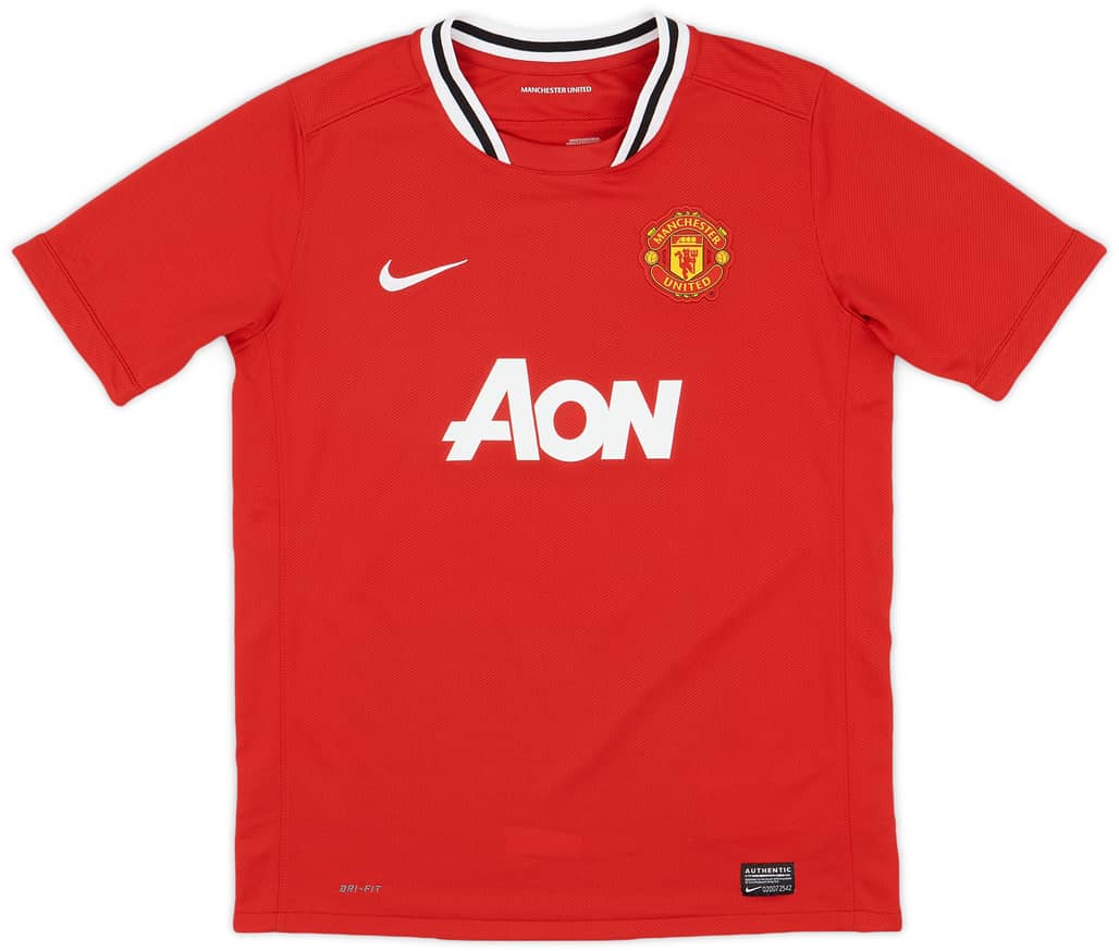 2011-12 Manchester United Home Shirt - 8/10 - (XL.Boys)